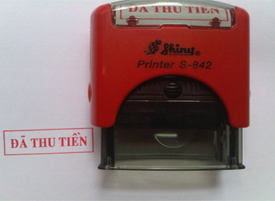 Khắc dấu đã thu tiền | Khac dau da thu tien